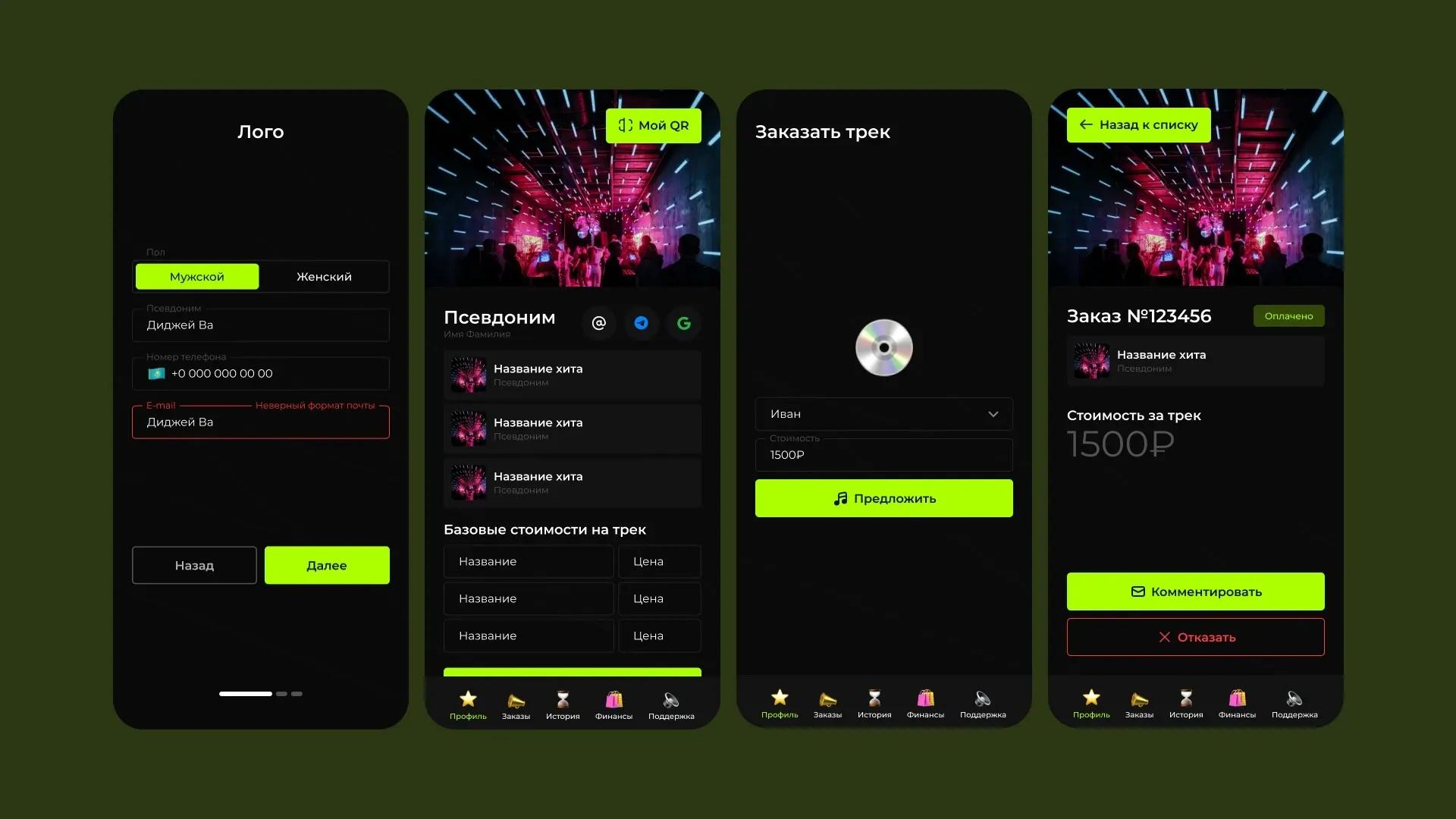 Телеграм-приложение для диджея