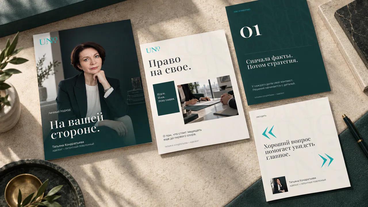 UNO - личный бренд адвоката — оформление