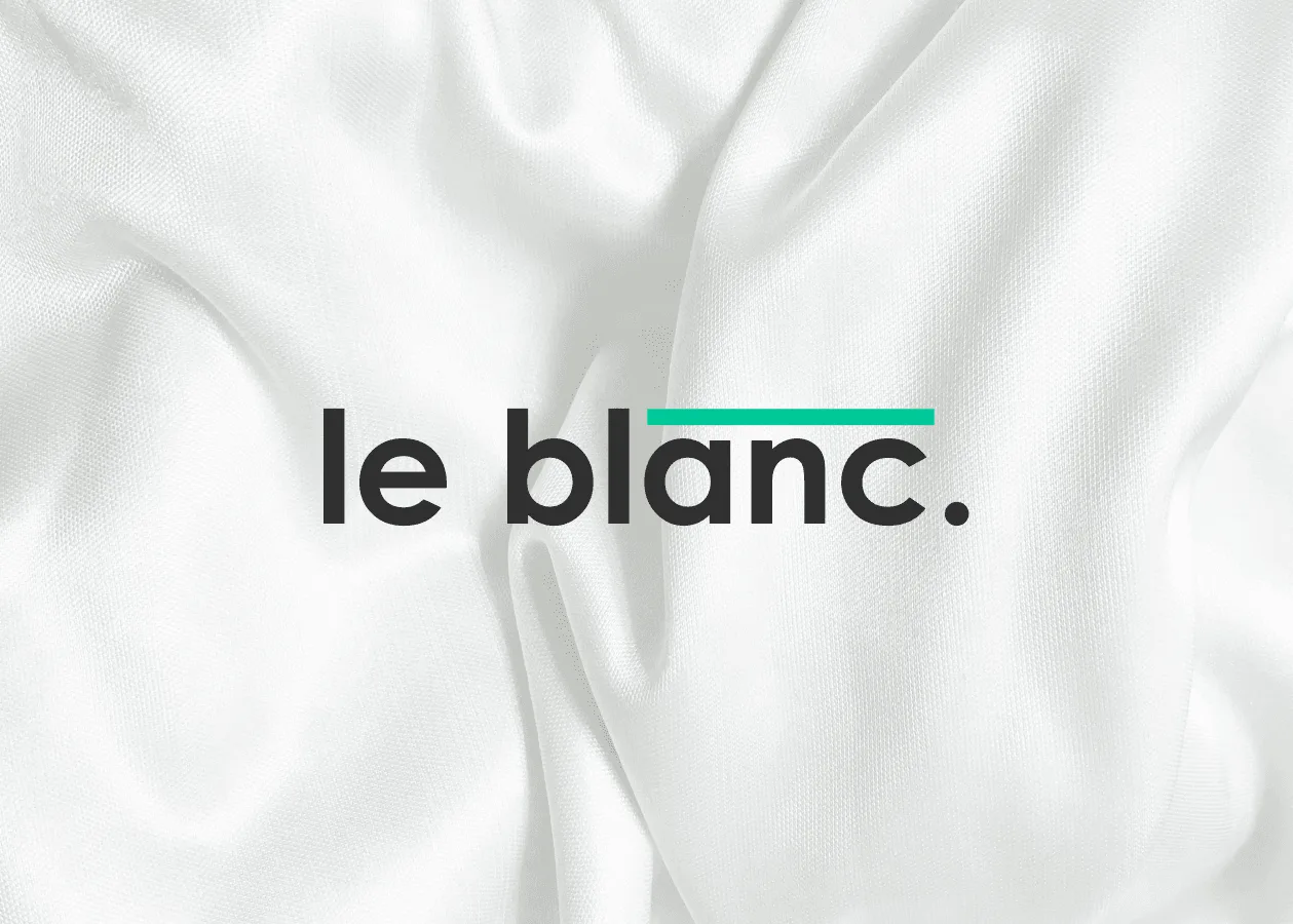 Le blanc — оформление